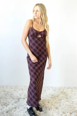 Plaid Maxi Dress