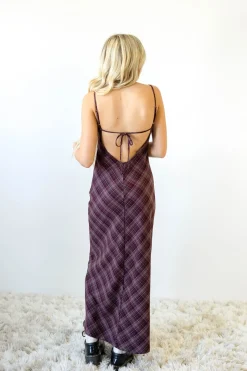 Plaid Maxi Dress