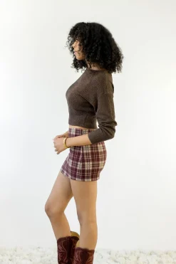 Plaid Mini Skort