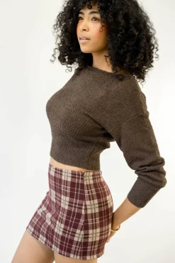 Plaid Mini Skort