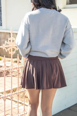 Pleated Mini Skirt