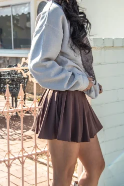 Pleated Mini Skirt