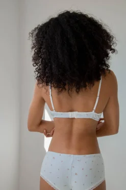 Pointelle Floral Bralette