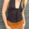 Polka Dot Halter Top
