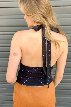 Polka Dot Halter Top