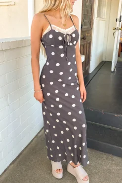 Polka Dot Maxi Dress