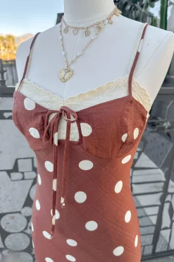 Polka Dot Maxi Dress