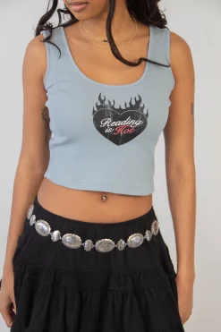 Reading Is Hot Graphic Tank Top