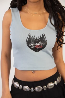 Reading Is Hot Graphic Tank Top