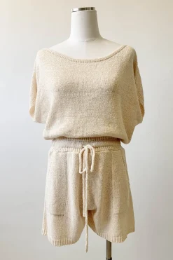 Relaxed Fit Knit Romper by For Good