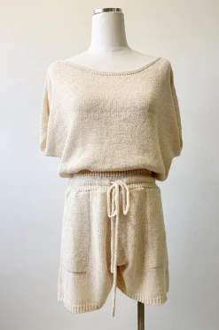 Relaxed Fit Knit Romper by For Good