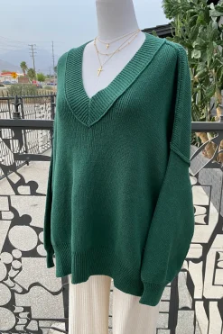 Reverse Stitch Knit Sweater by For Good