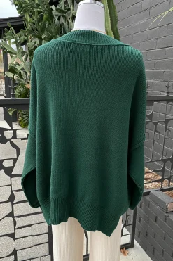 Reverse Stitch Knit Sweater by For Good