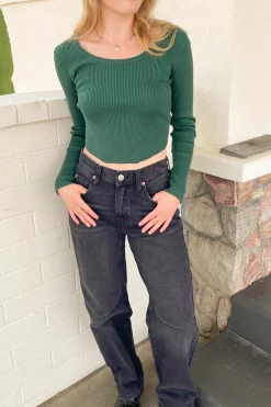 Ribbed Long Sleeve Top