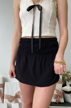 Ruched Mini Skirt