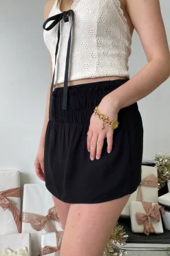 Ruched Mini Skirt