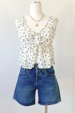 Ruched Sleeveless Top