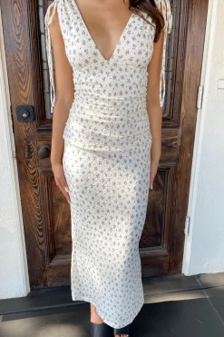Ruched Waist Midi Dress