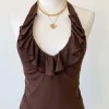 Ruffle Halter Top