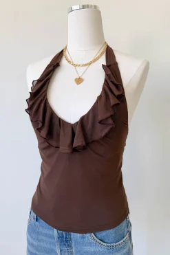 Ruffle Halter Top