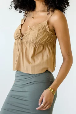 Ruffled Babydoll Top