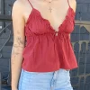 Ruffled Babydoll Top