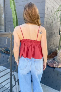 Ruffled Babydoll Top