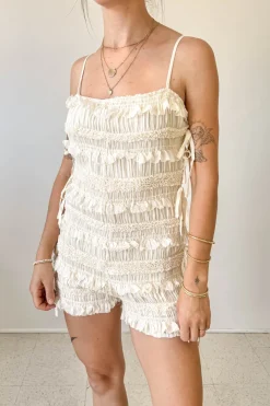 Ruffled Cami Romper