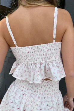 Ruffled Floral Cami Top