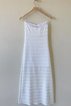 Ruffled Strapless Maxi Dress