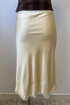 Satin Midi Skirt