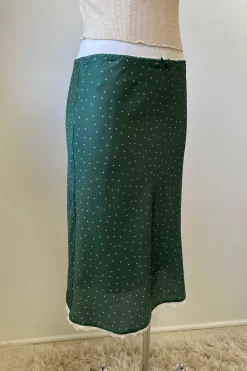 Satin Midi Skirt