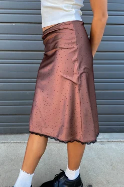 Satin Midi Skirt