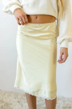 Satin Midi Skirt