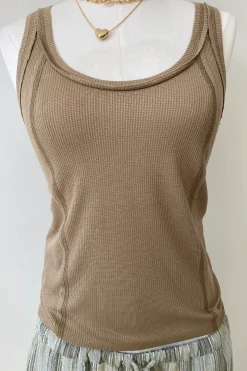Seamed Sleeveless Top