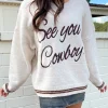 See You Cowboy Knit Sweater