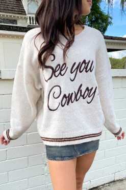 See You Cowboy Knit Sweater