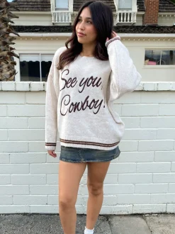See You Cowboy Knit Sweater