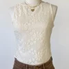 Sheer Lace Sleeveless Top