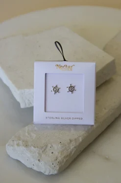 Ship's Wheel Stud Earrings