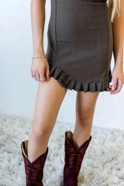 Short Sleeve Grommet Dress