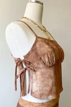 Side Slit Floral Cami Top