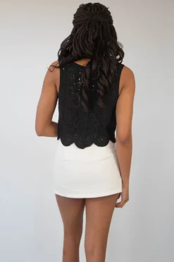 Side Slit Mini Skort