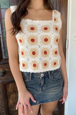 Sleeveless Crochet Top