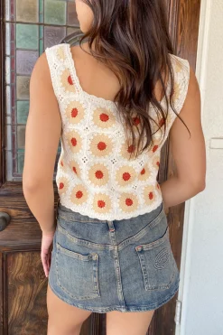 Sleeveless Crochet Top