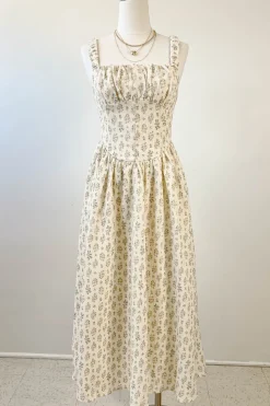 Sleeveless Floral Midi Dress