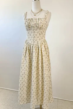 Sleeveless Floral Midi Dress