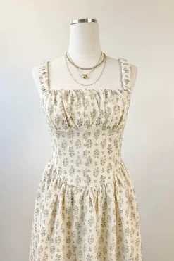 Sleeveless Floral Midi Dress
