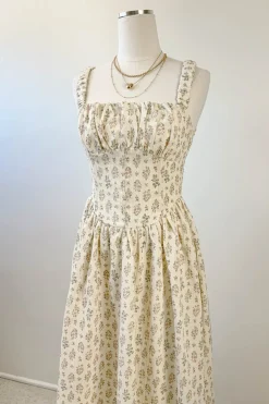Sleeveless Floral Midi Dress
