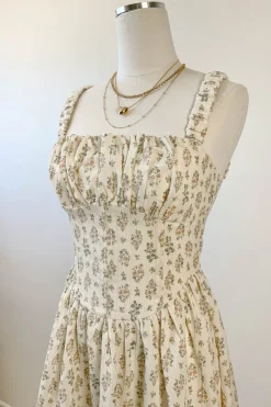 Sleeveless Floral Midi Dress